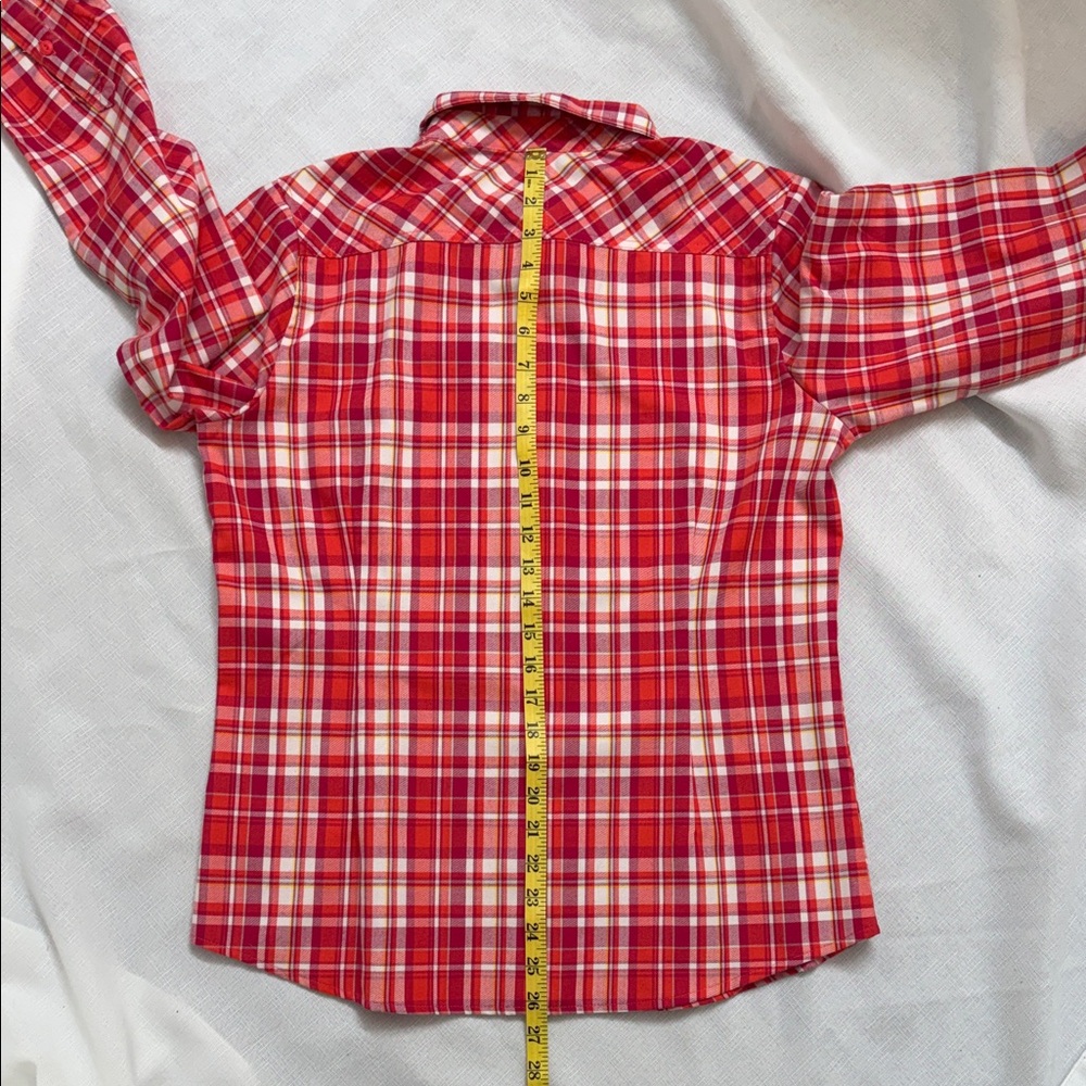 The North Face Pink Plaid Button Down Shirt - Picture 7 of 7
